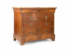 Cappuccino Chest of Drawers, Italy, Mid-20th Century