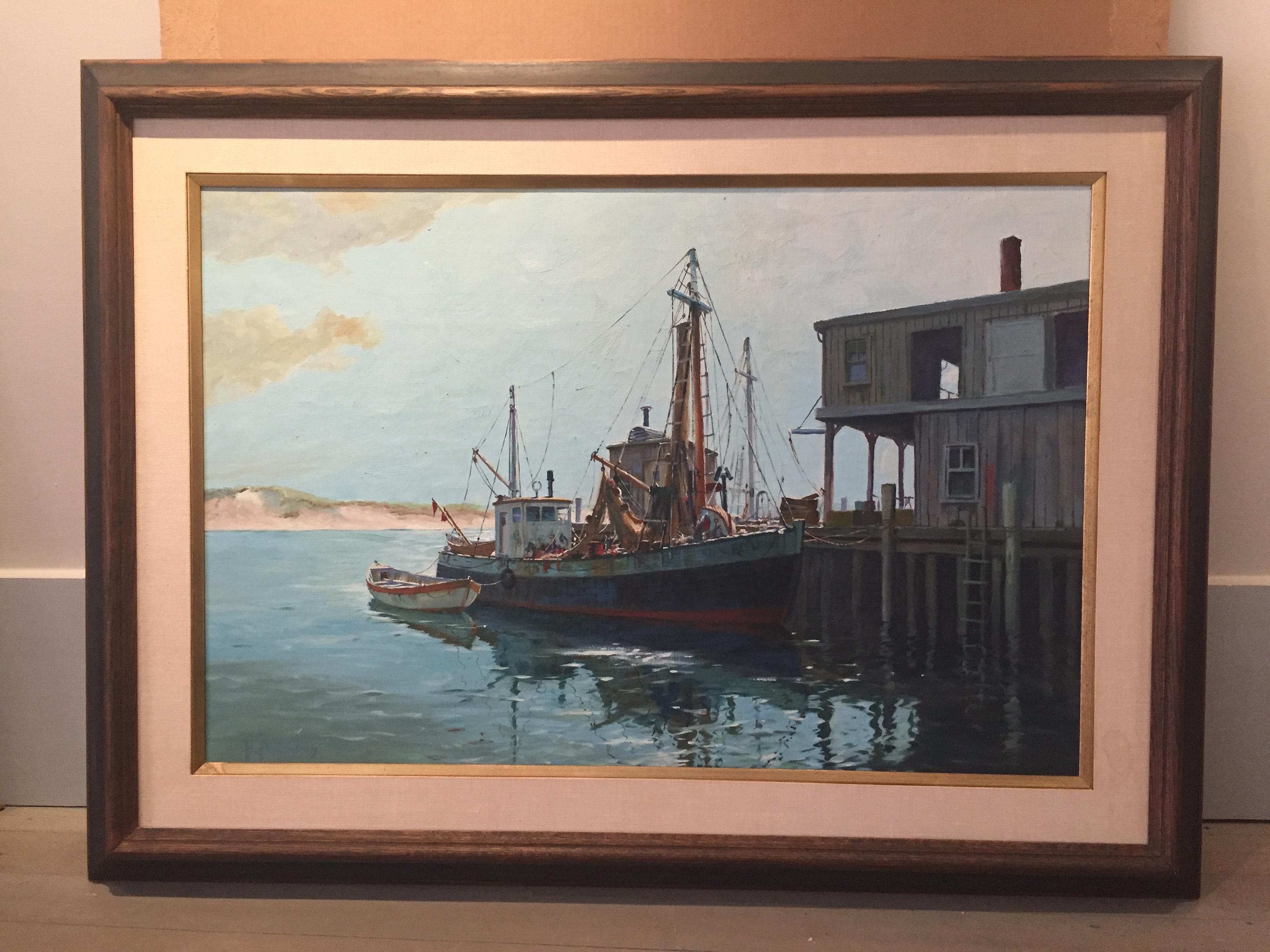 Gloucester Fishing Trawler - Painting by Cappy Amundsen