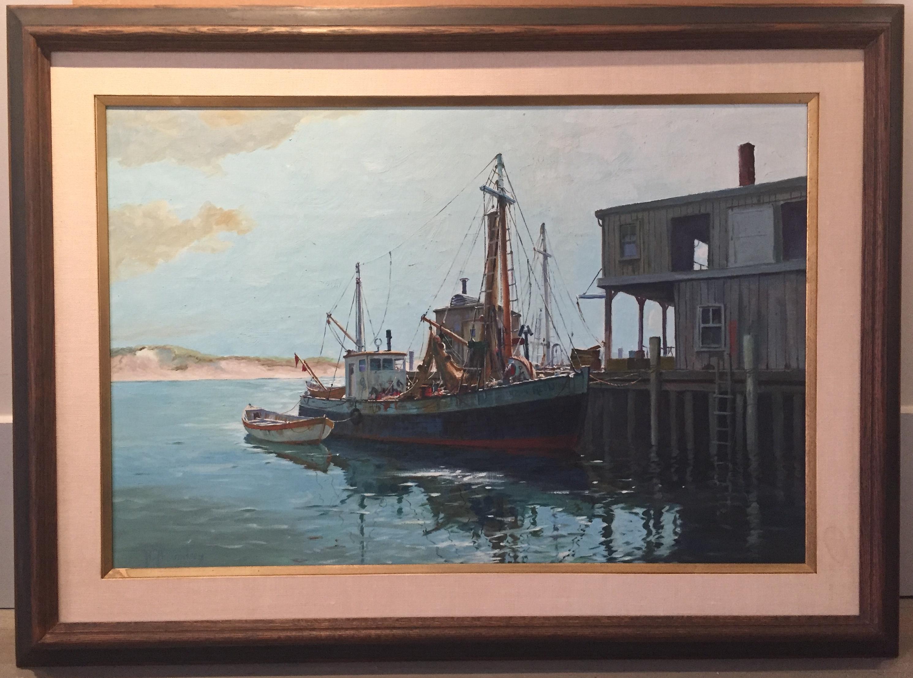 Cappy Amundsen Figurative Painting - Gloucester Fishing Trawler