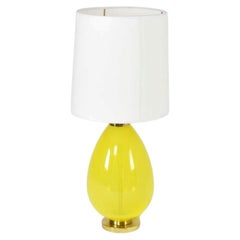 Capri Aurora Lámpara de sobremesa contemporánea de vidrio soplado a boca y latón