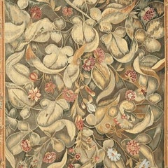 Luxury Aubusson Wool Dark Light Green Area Rug