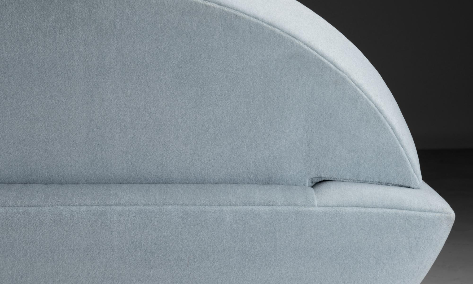 Velvet “Capri” Chair by Johannes Andersen, Denmark 1958