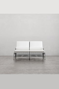 Capri Double Chaise Lounge Floating Arm