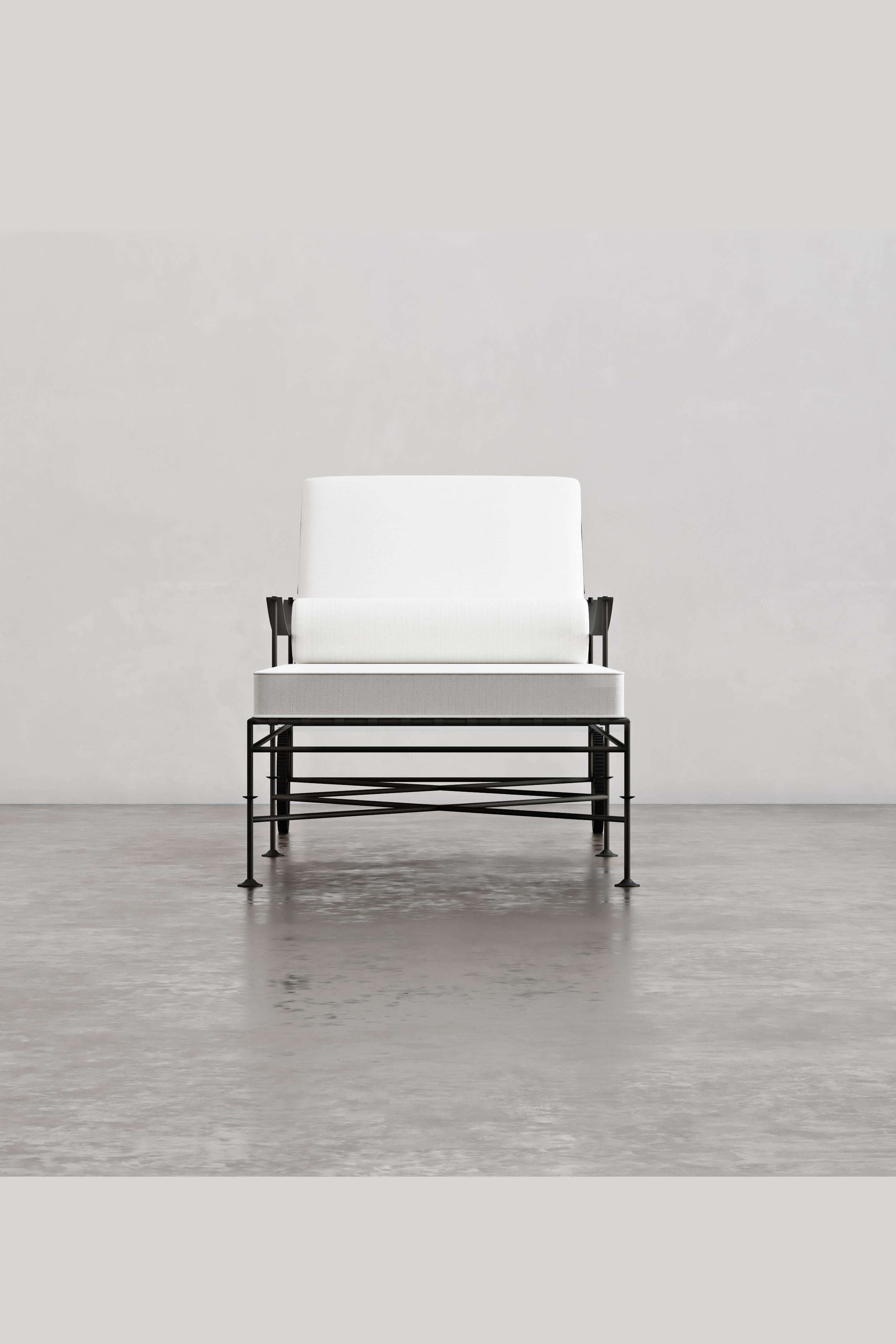 Every piece is designed by siblings Matt Swilley and Alex Brewster and handmade from solid 316 marine-grade stainless steel — the same material used on yachts. No tubing, no shortcuts, with 30 hours of handwork in each piece. These works are built