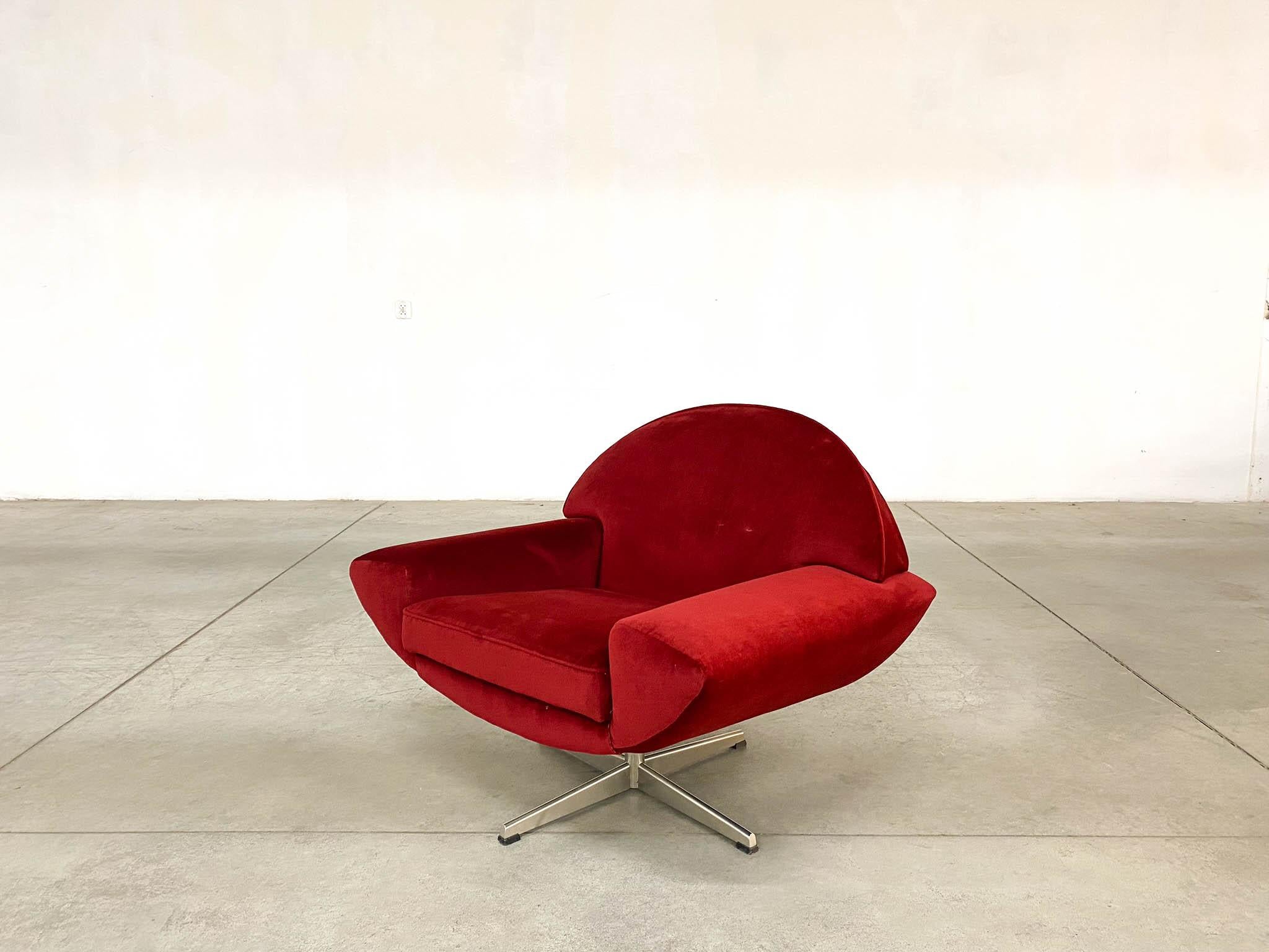 Mid-Century Modern Fauteuil pivotant Capri de Johannes Andersen pour Trensum en vente