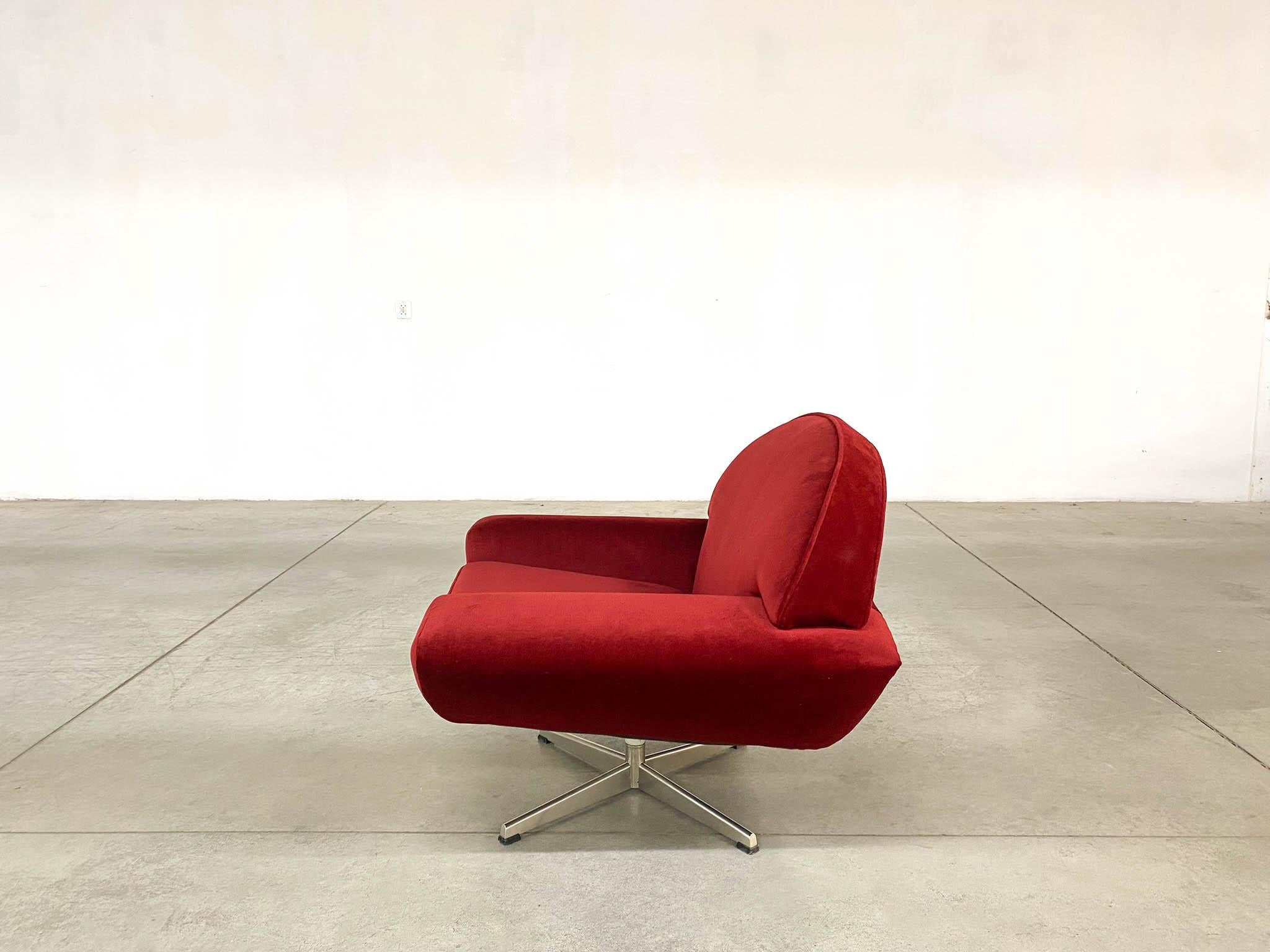 Swedish Capri Swivel Armchair by Johannes Andersen for Trensum For Sale