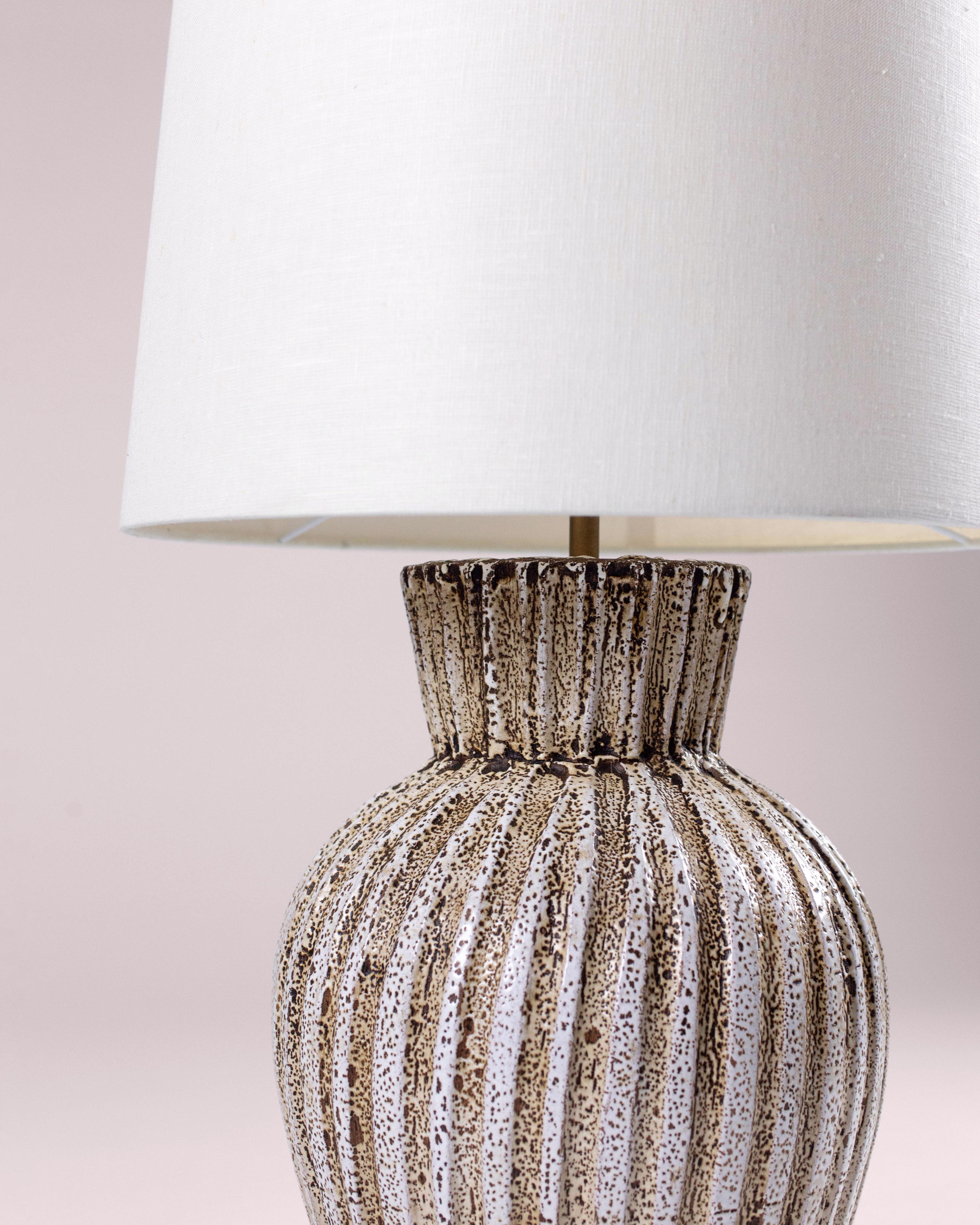 Calipso Table Lamp by G.Luce
Dimensions: D 40 x H 61 cm
Materials: Ceramic.  
Weight: 6.3 Kg. 

G.Luce is the result of a thirty-year history of commitment, research and collaboration with a network of expert professionals. The best artisan