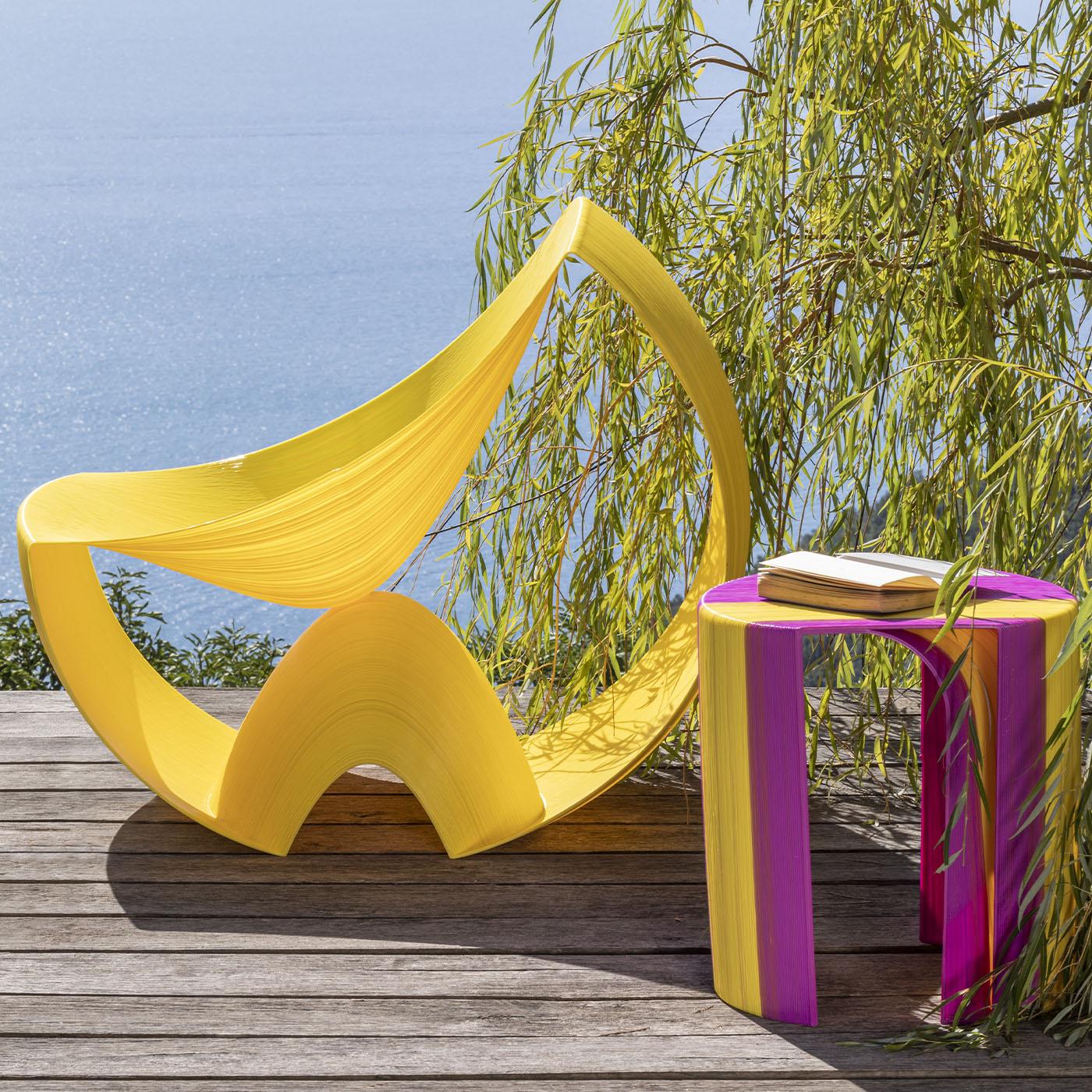 Capri Yellow Lounge Chair In New Condition For Sale In Milan, IT
