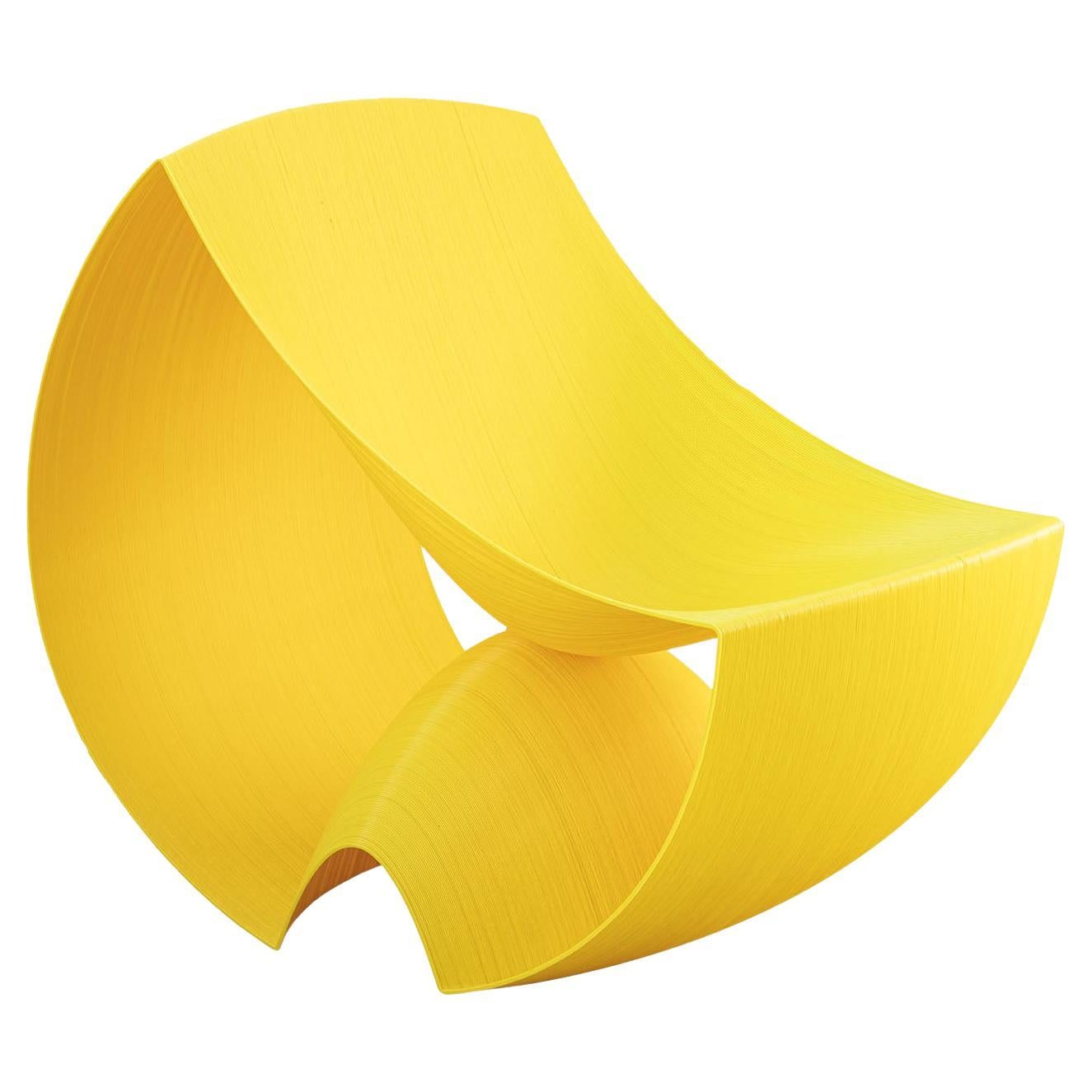 Capri Yellow Lounge Chair For Sale