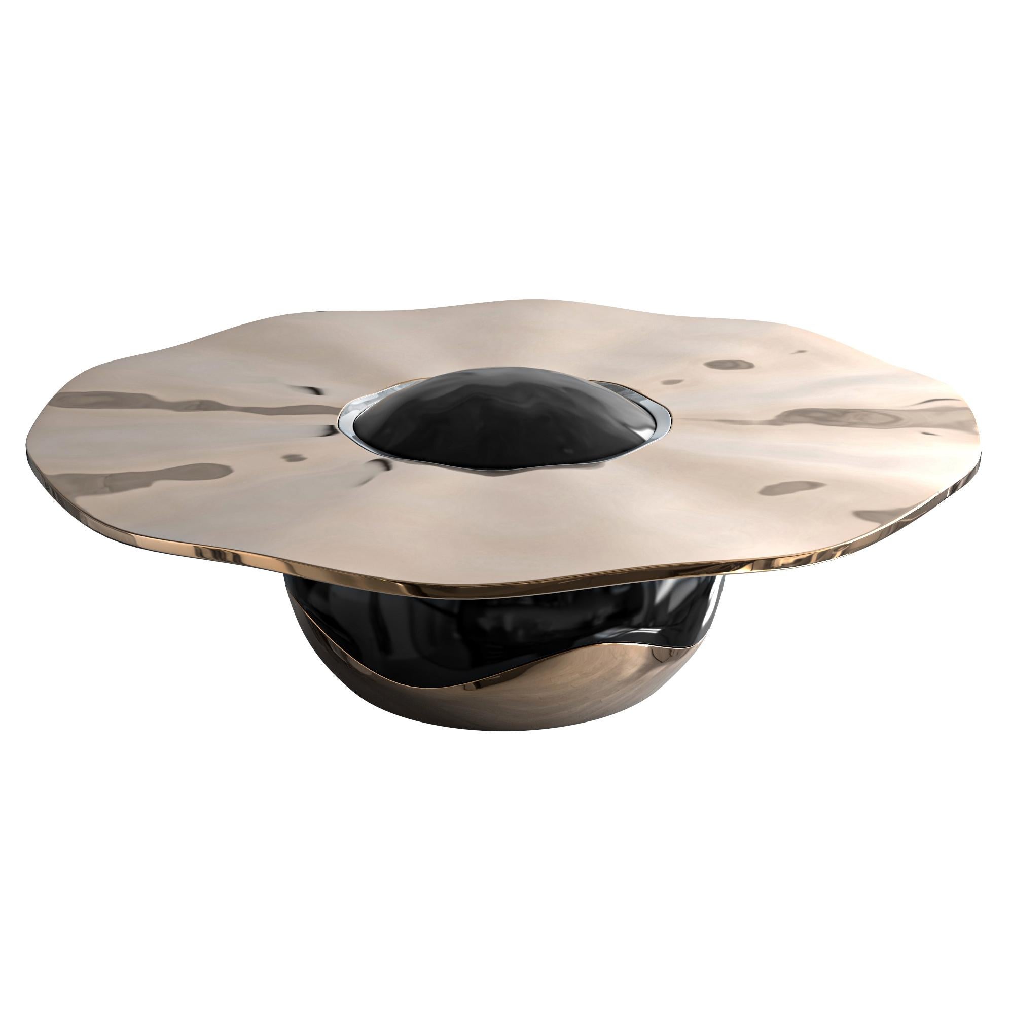 XXIe siècle et contemporain Table basse Capriccio en bronze, fabriquée à la main, Istanbul en vente