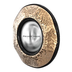 Espejo de Pared Convexo "Capriccio" con Bronce, Hecho a Mano, Estambul