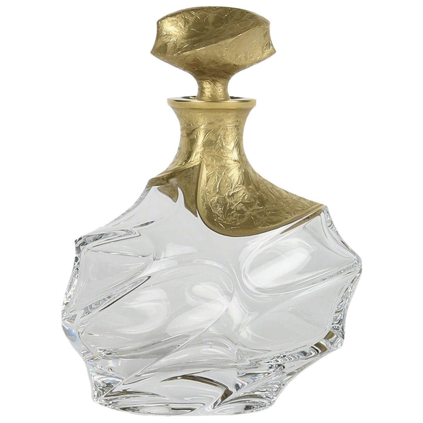 Capriccio Onda Transparent and Gold Bottle