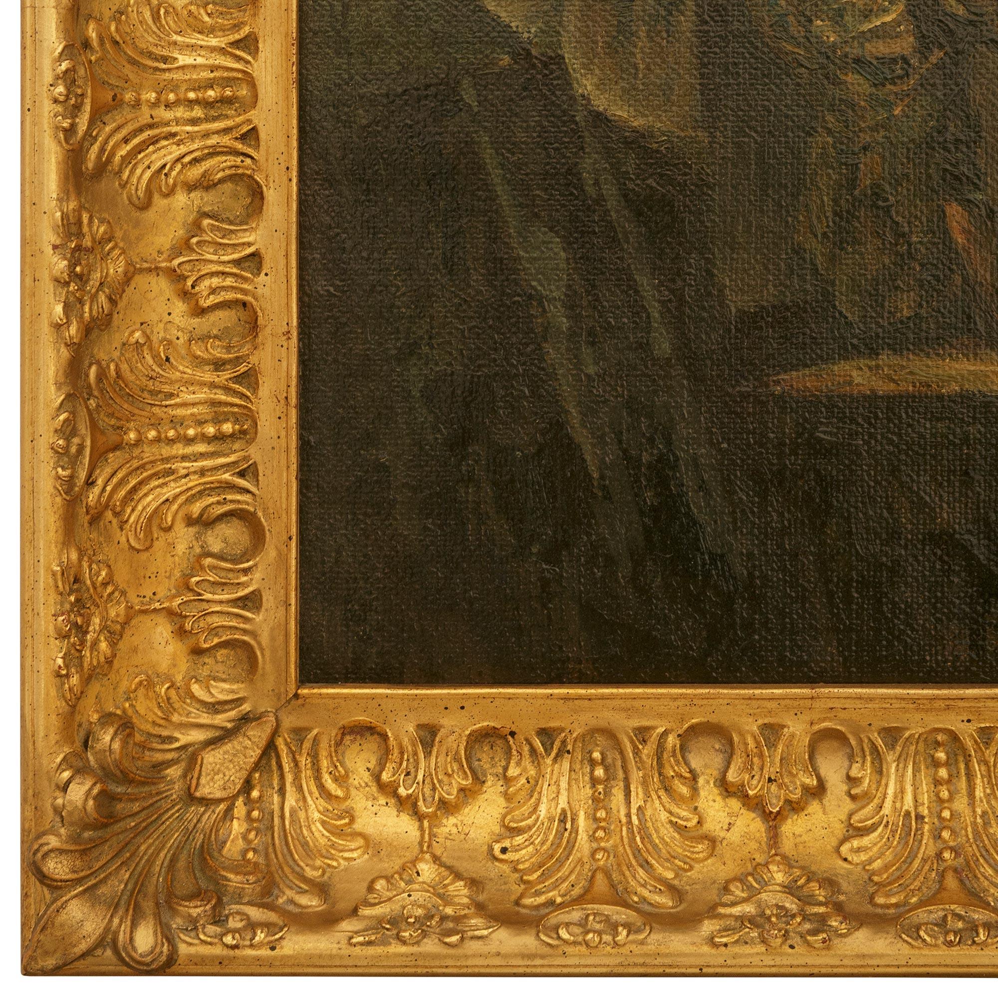 Capriccio ST. Leinwandgemälde des Saturntempels und der Pyramide des Cestius im Angebot 3