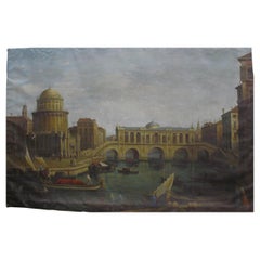 Capriccio avec pont imaginaire au-dessus du Grand Canal