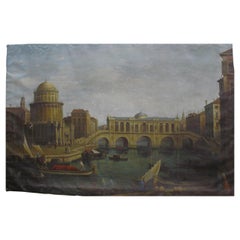 Capriccio con ponte immaginario sul Canal Grande