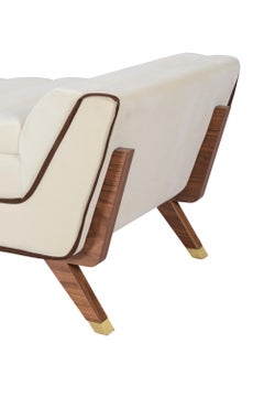 Caprice Banquette with Brass Details