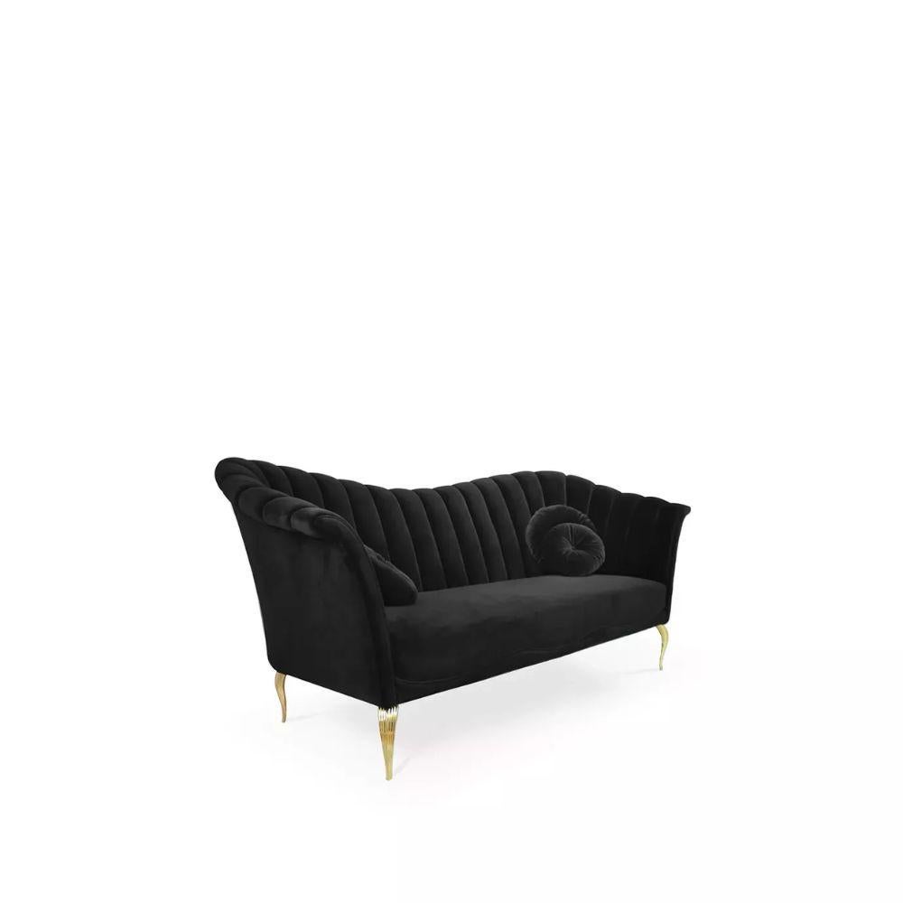 Ottone Divano con base in metallo Caprichosa in vendita