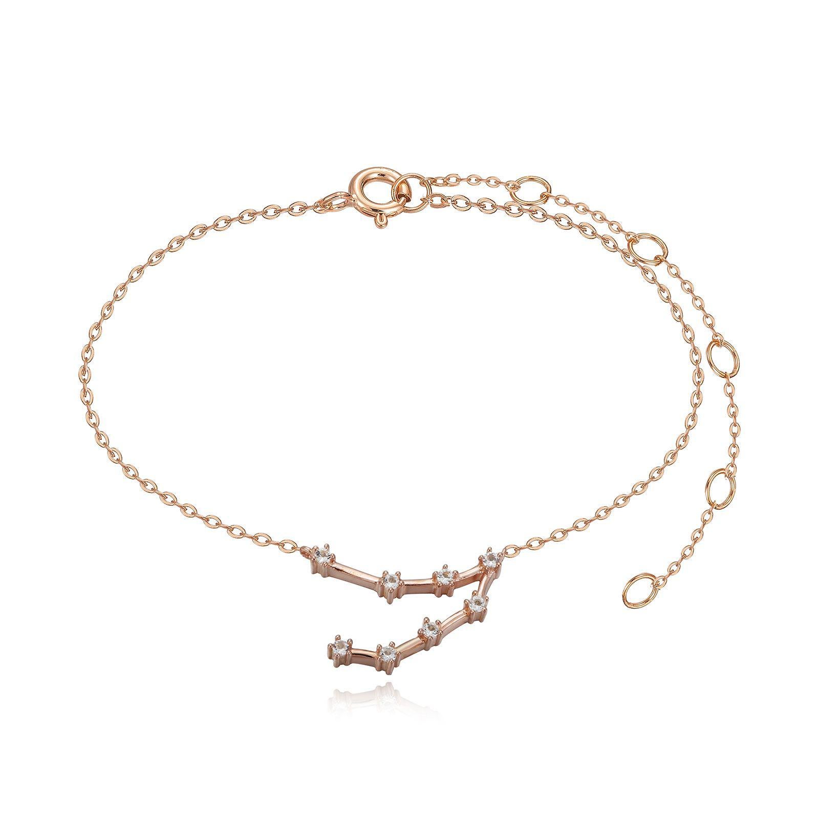 You are unique and your zodiac tells part of your story.  How your zodiac is displayed in the beautiful nighttime sky is what we want you to carry with you always. This capricorn constellation bracelet shares a part of your personality with us all 