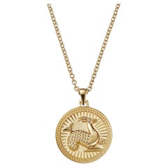 Capricorn Zodiac Pendant Necklace 18kt Fairmined Ecological Gold