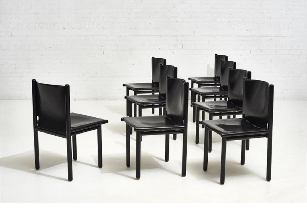 Italiano Sedie da pranzo Caprile di Gianfranco Frattini per Cassina, circa 1980 in vendita