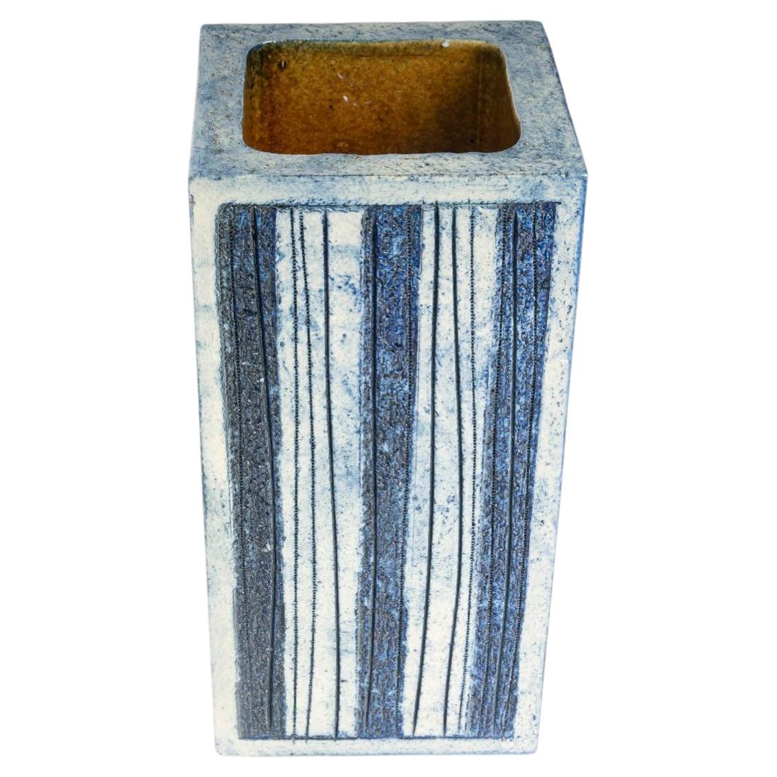 Capron Ceramic Vase, 20th-Century Design. For Sale