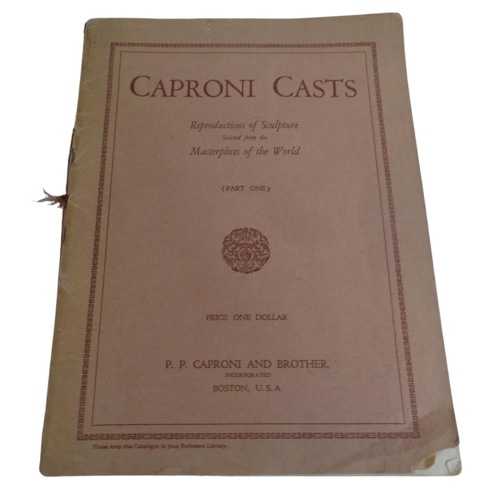 Caproni Casts : Chefs-d'œuvre de la sculpture - Catalogue 1932 Caproni Brothers  en vente