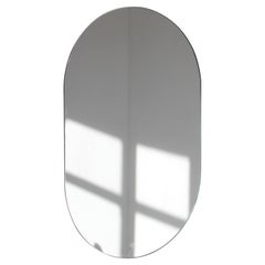 Capsula Capsule Pill shape Minimalist Frameless Mirror, Medium