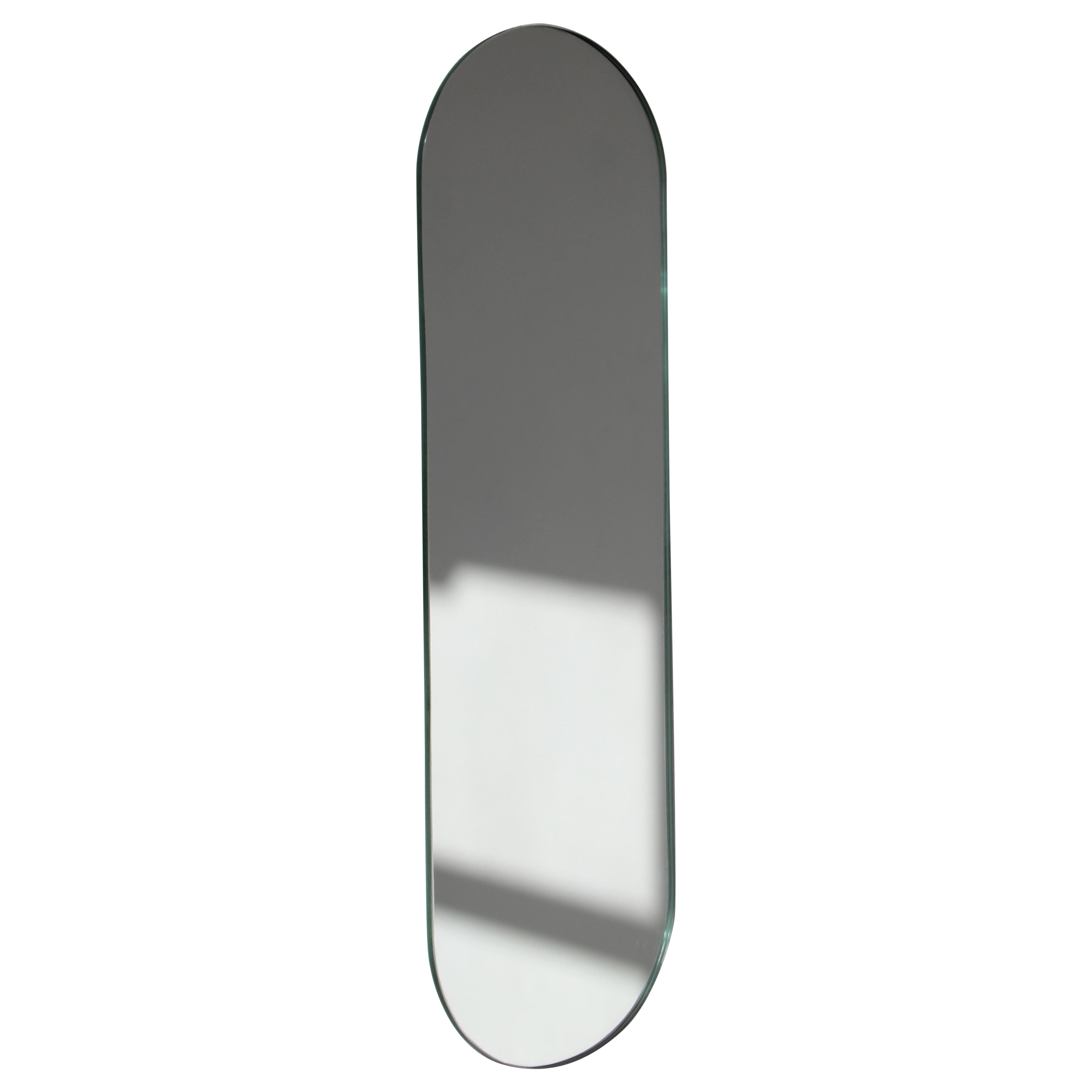 Capsula Capsule Pillenform Minimalistischer rahmenloser Spiegel Schwebeeffekt, klein
