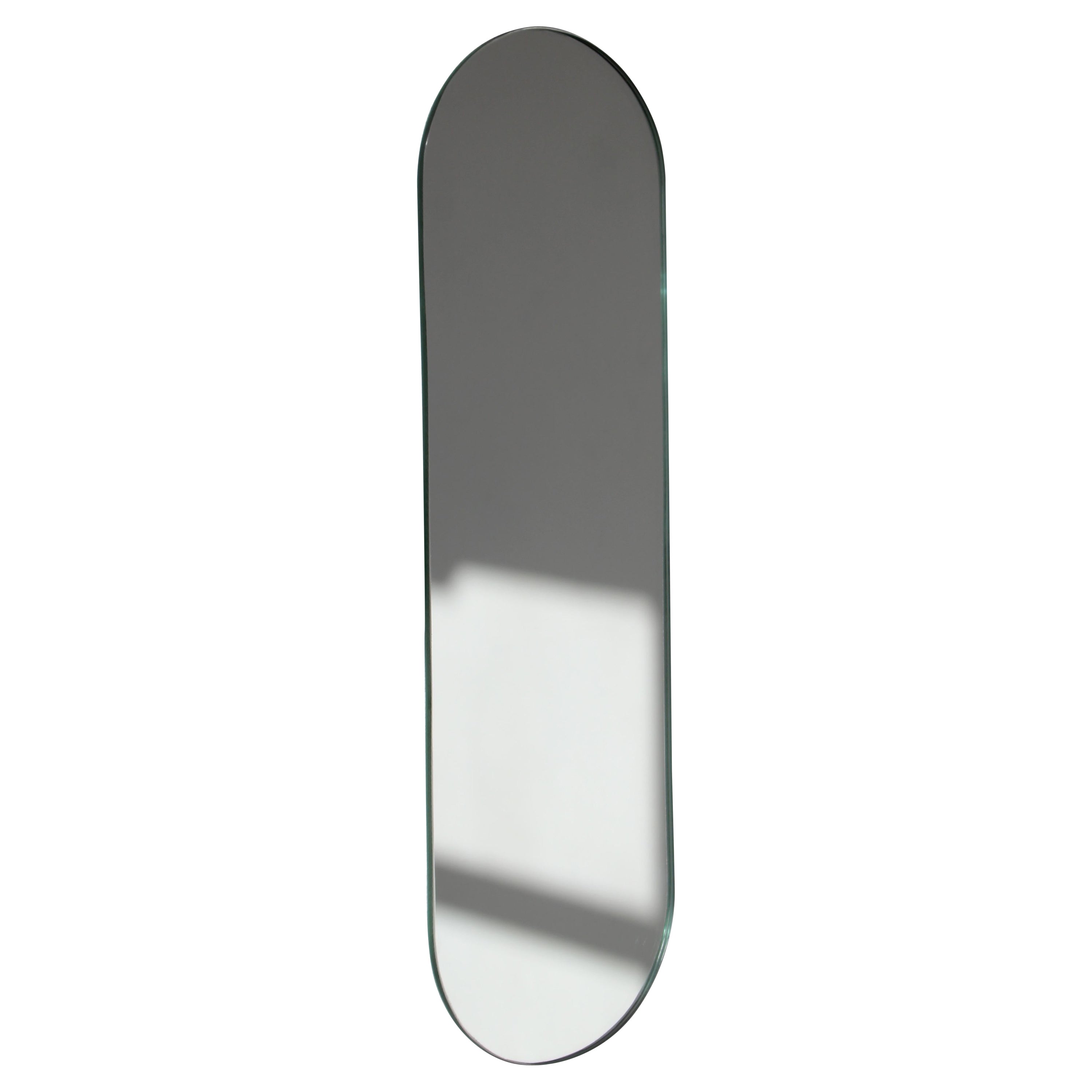 Capsula Pillenform Minimalistischer rahmenloser Spiegel mit Schwebeeffekt, XL