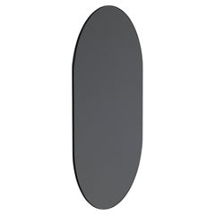 Capsula Capsule shaped Black Tinted Contemporary Frameless Mirror, Small