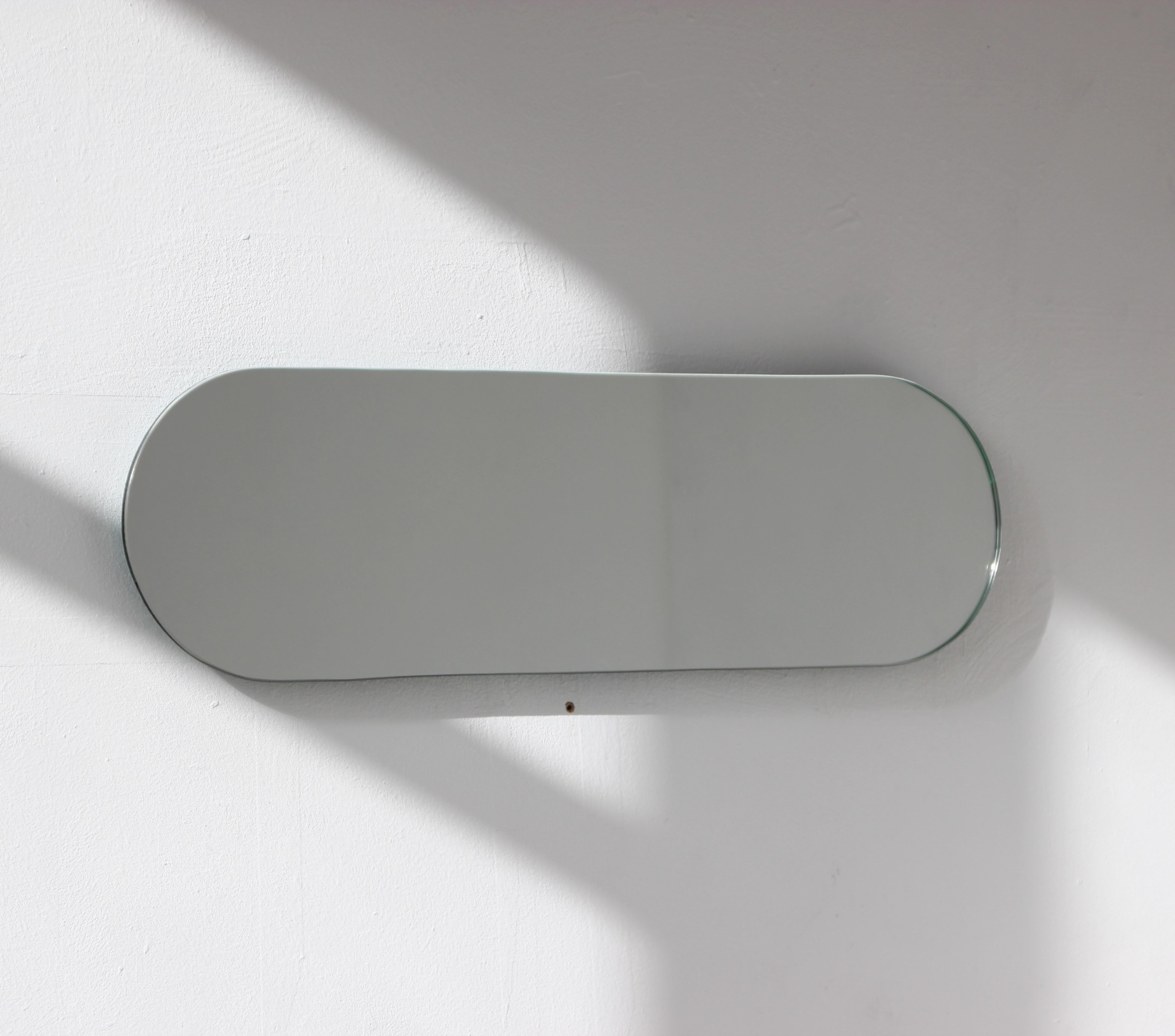 frameless pill mirror