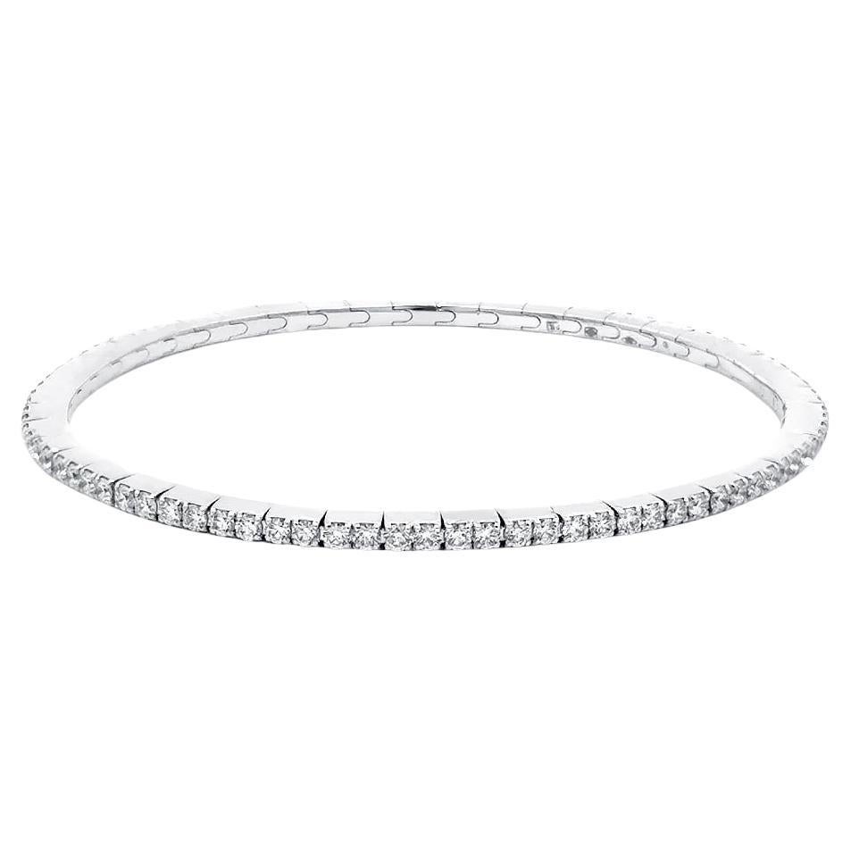 Capsule Band Diamond 18K Gold Bracelet for Her/Him