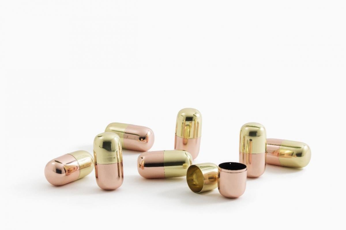 Brazilian Capsula Brass and Copper by decarvalho atelier For Sale