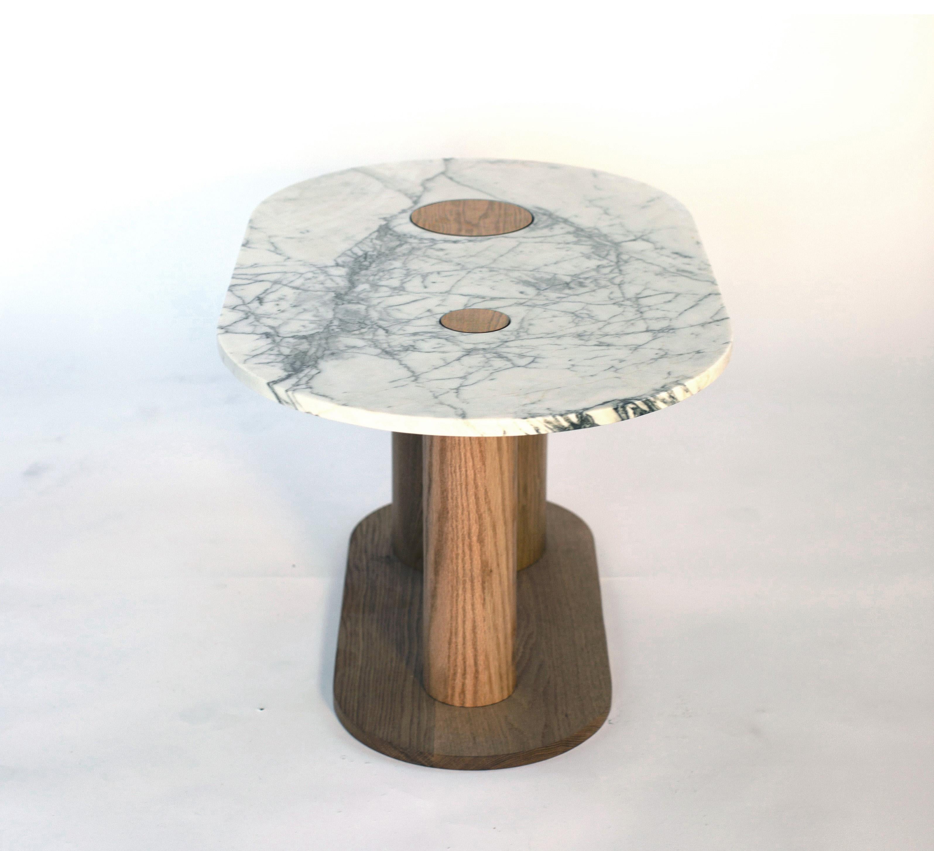 Américain Table basse Capsule N2 - Marbre et chêne massif personnalisés par Wolfgang & Hite en vente