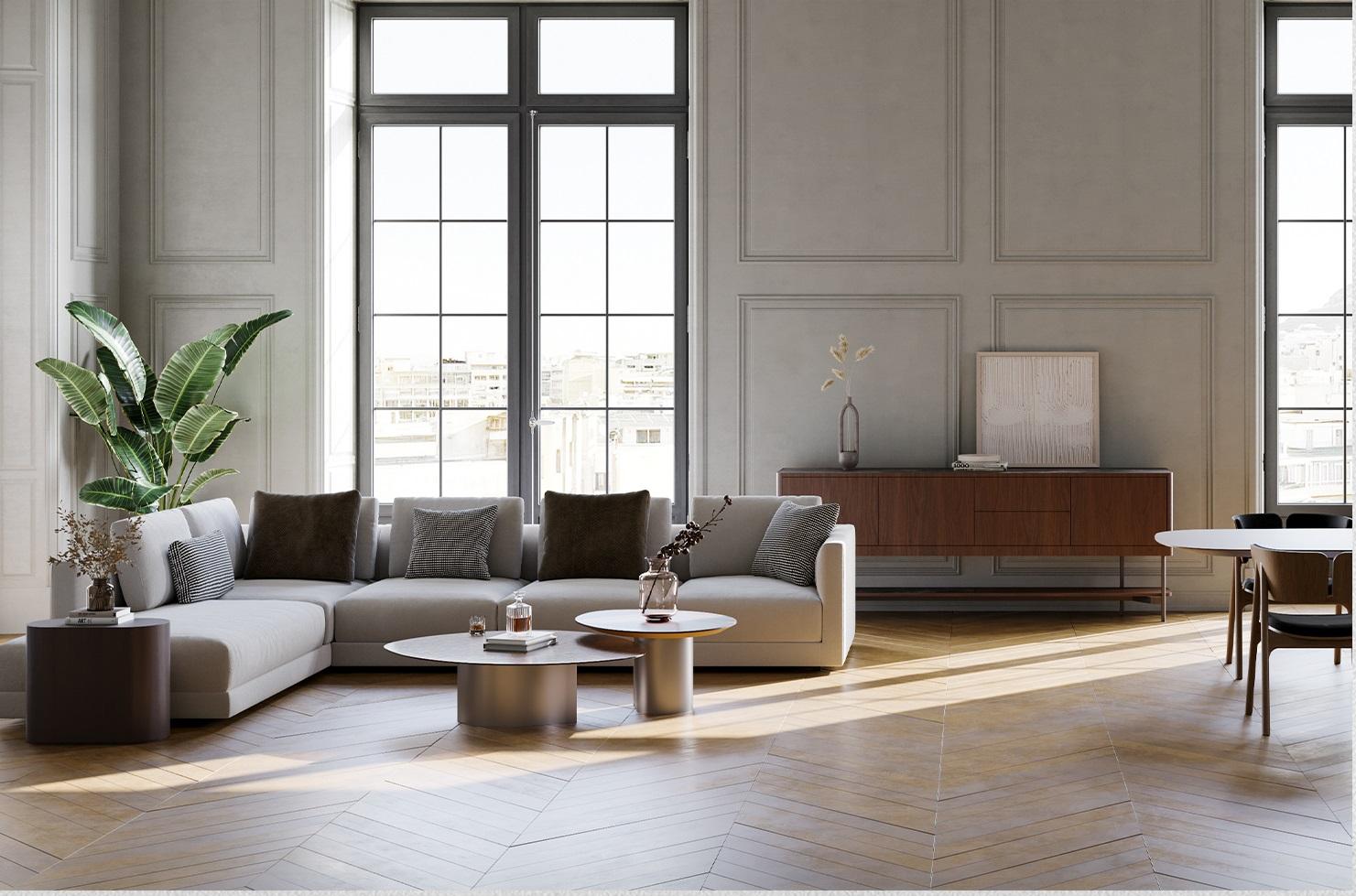 Européen Table d'appoint Capsule en céramique et laque colorées sur mesure, lot de 2 en vente