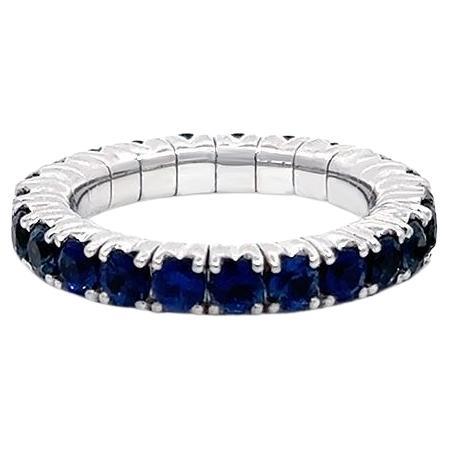 Capsule Soft Blue Sapphire 18K Gold Ring for Her For Sale