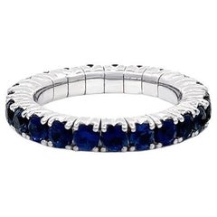 Capsule Bague pour elle en or 18K avec saphir bleu doux