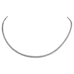 Collier Capsule en or 18 carats avec diamants souples pour elle/homme