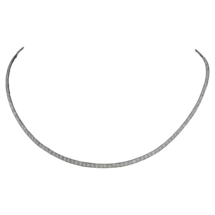 Capsule Soft Diamond Classic Half Set 18K Gold Necklace for Her/Him