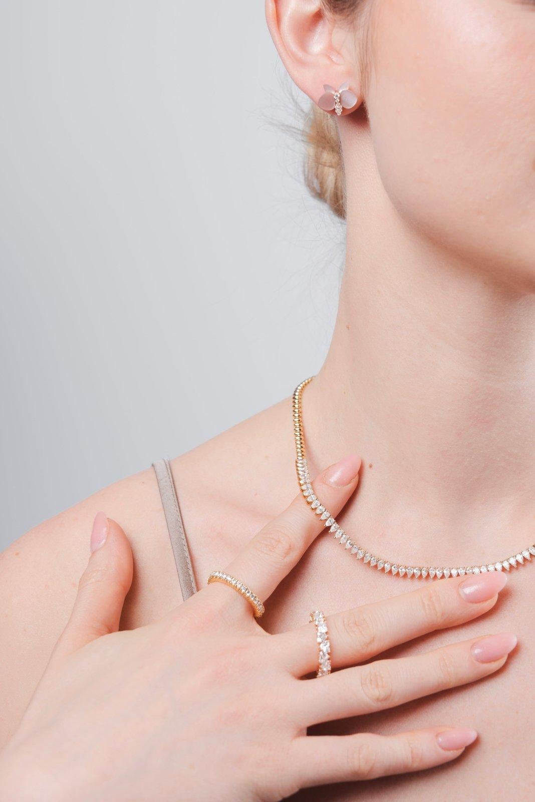 Capsule Soft Diamond Gold 18K Halskette für Sie/Ihn im Angebot 1