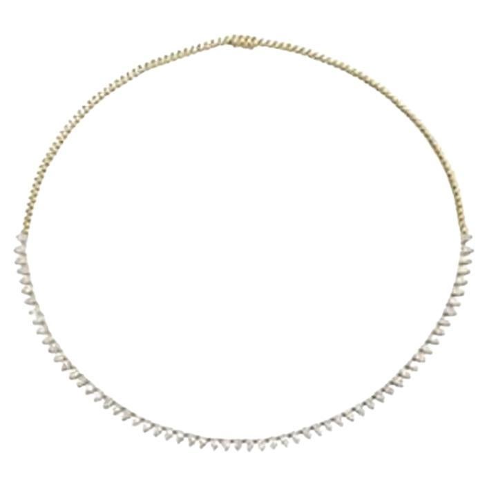Capsule Soft Diamond Gold 18K Necklace for Her/Him