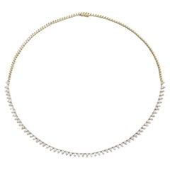 Capsule Soft Diamond Gold 18K Necklace for Her/Him