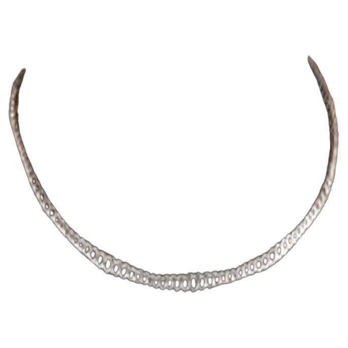 Capsule Soft Diamond Gradual 18K Gold Necklace for Her/Him