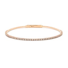 Capsule Soft Rose Gold Diamond Bracelet for Her/Him
