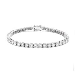 Capsule Soft Tennis Diamond 18K Gold Bracelet for Her