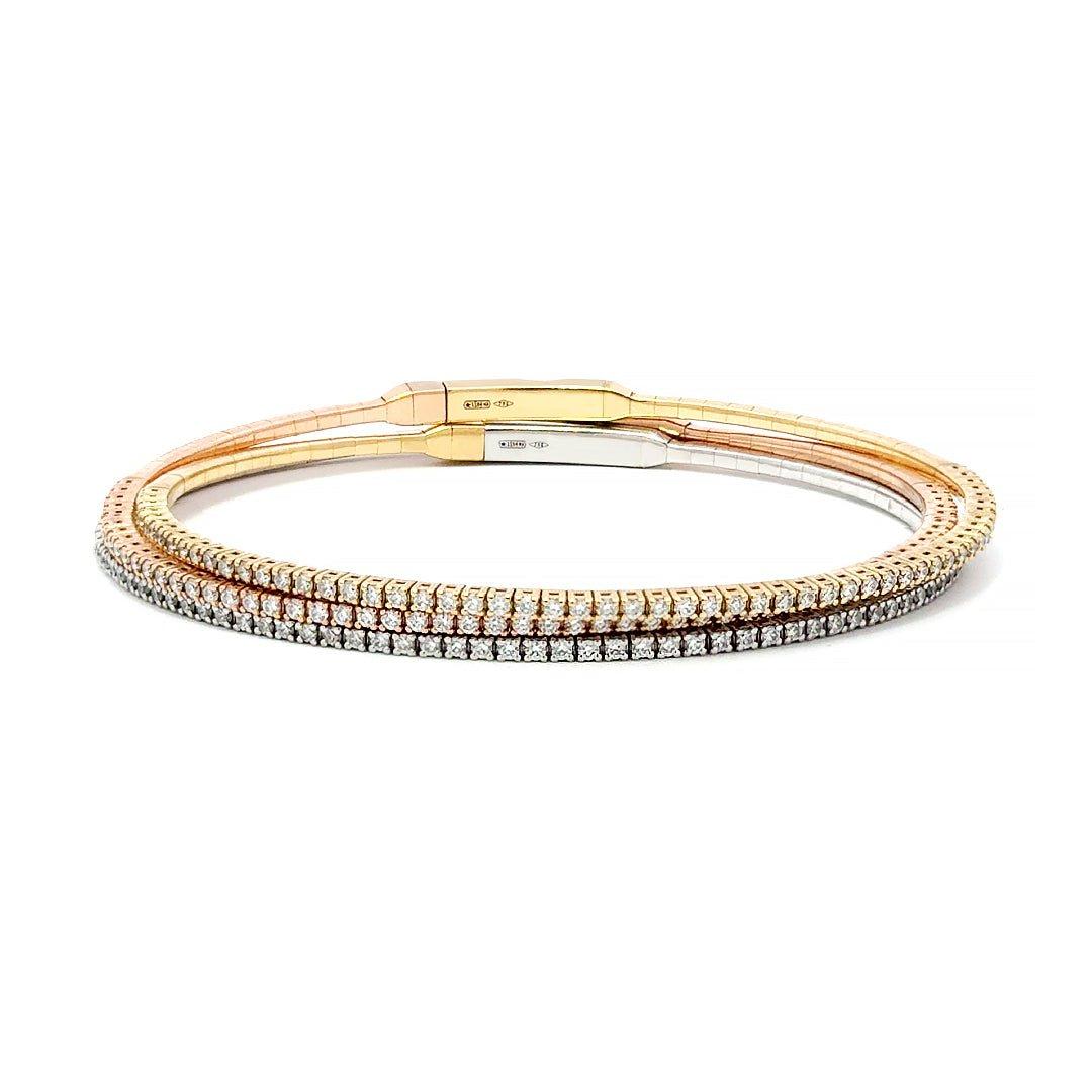 Capsule Solf Bracciale grande con diamanti 18 carati per lei/lui In condizioni Nuovo in vendita a Genève, GE