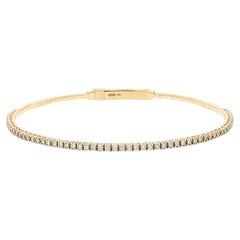 Capsule Solf Großes Gelbgold-Diamant-Armband aus 18 Karat Gold für Her/Him
