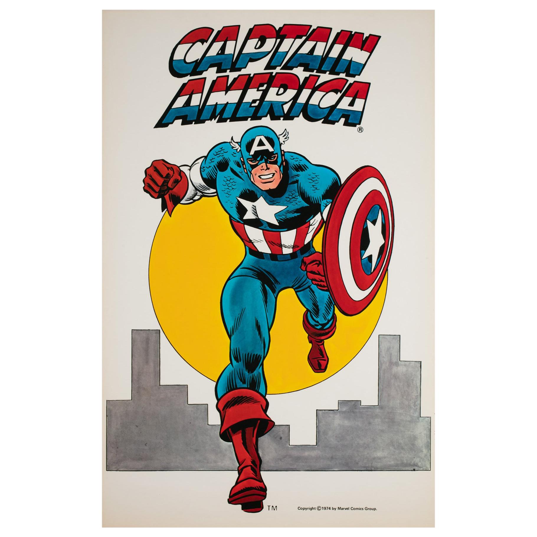 "Captain America", 1974 Vintage US Poster