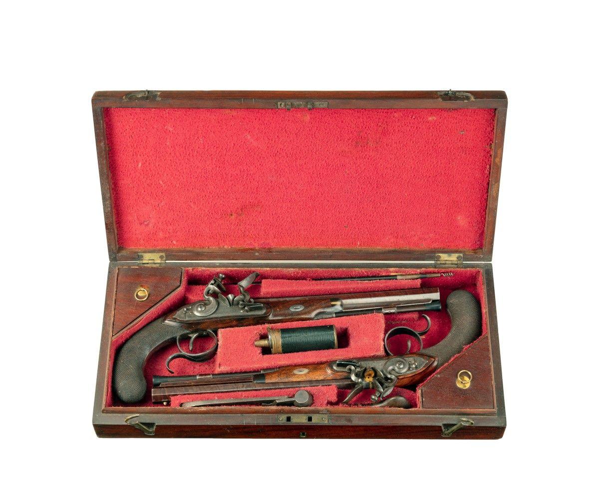 Captain Coghlan’s Duelling Pistols by Twigg of London In Good Condition In Lymington, Hampshire