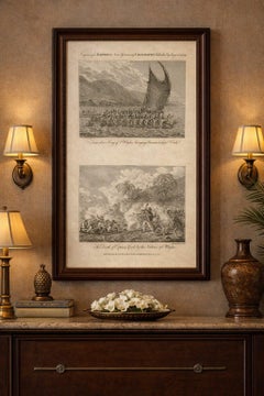 Captain Cook Hawaii Engravings, Death & Royal Encounter, Owhyhee, c.1788